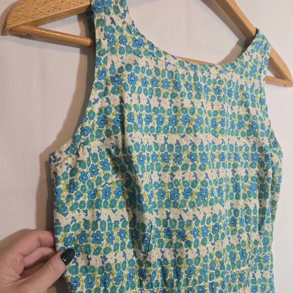 Vintage Old Navy Floral Dress Sleeveless Spring Summer Ditsy Preppy Kidcore 6 - Picture 2 of 7